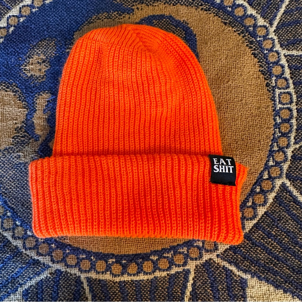 Orange Knit Beanie